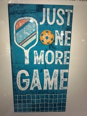 Pickleball theme kitchen dish towel